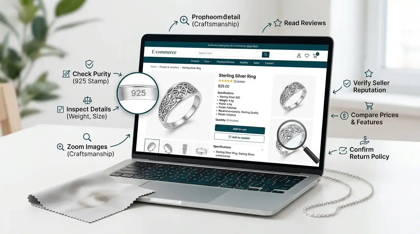 How to Identify Quality Silver Jewellery While Shopping Online